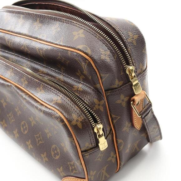 LOUIS VUITTON Brown Monogram Leather Shoulder Bag - Picture 7 of 9